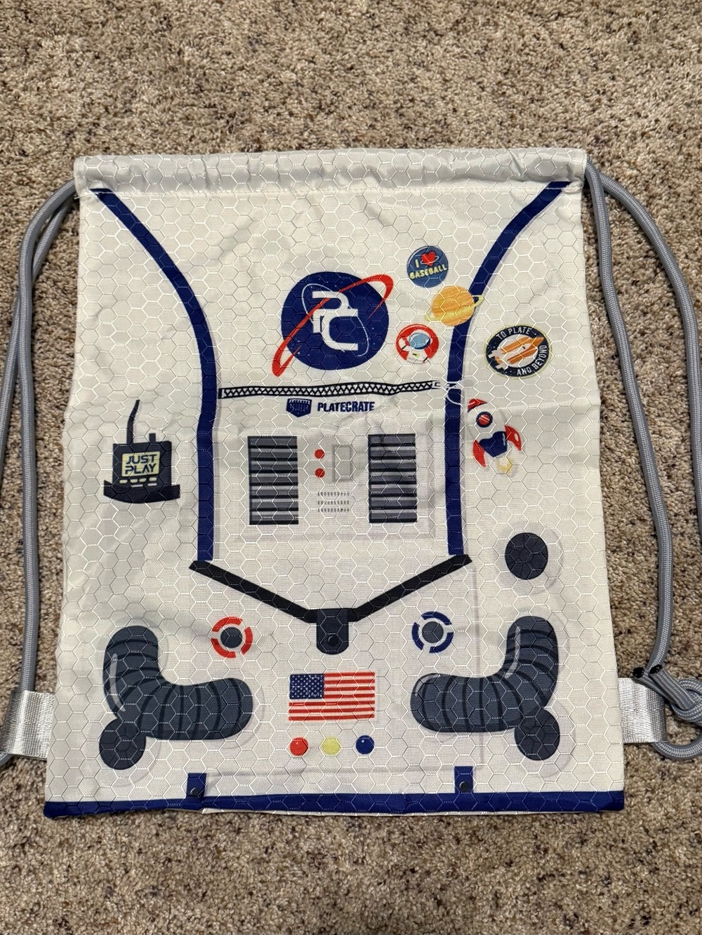 Plate Crate Drawstring Backpack